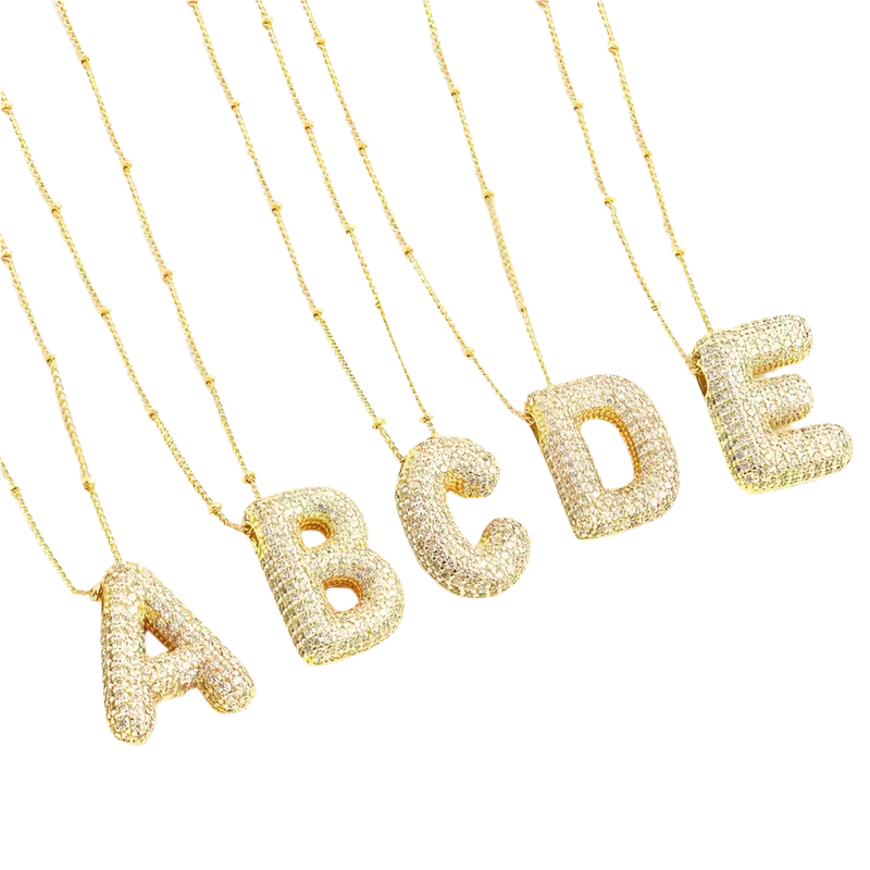 Collier avec Lettres Suspendues